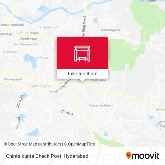 Chintalkunta Check Post map