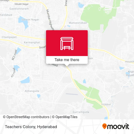 Teachers Colony map