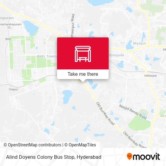 Alind Doyens Colony Bus Stop map