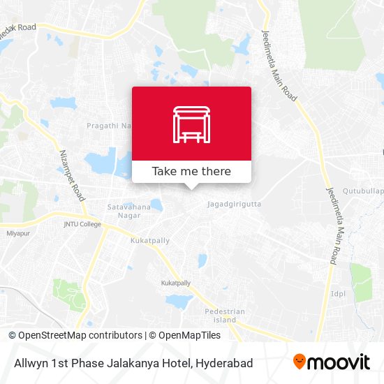 Allwyn 1st Phase Jalakanya Hotel map