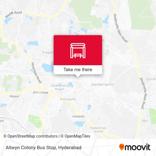 Allwyn Colony Bus Stop map
