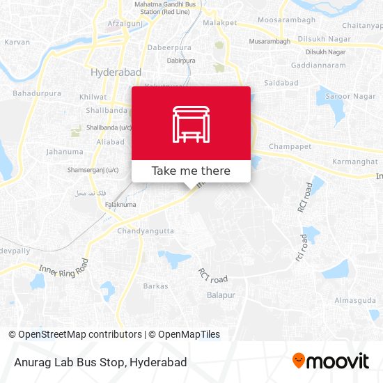 Anurag Lab Bus Stop map