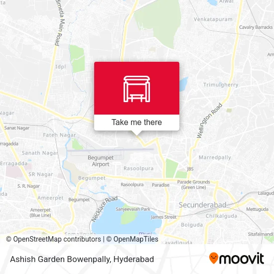 Ashish Garden Bowenpally map