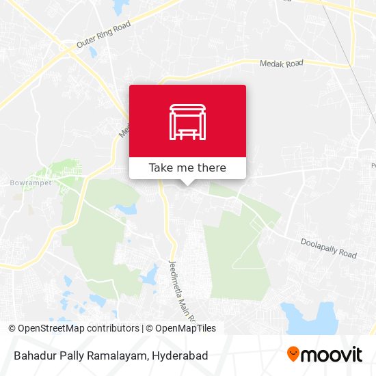 Bahadur Pally Ramalayam map