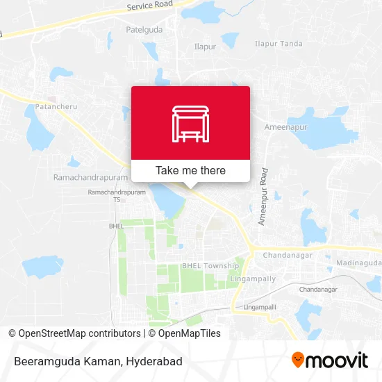 Beeramguda Kaman map
