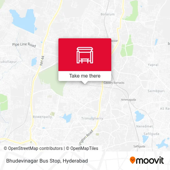 Bhudevinagar Bus Stop map