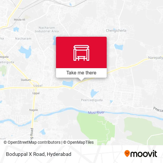 Boduppal X Road map