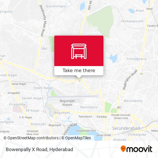 Bowenpally X Road map