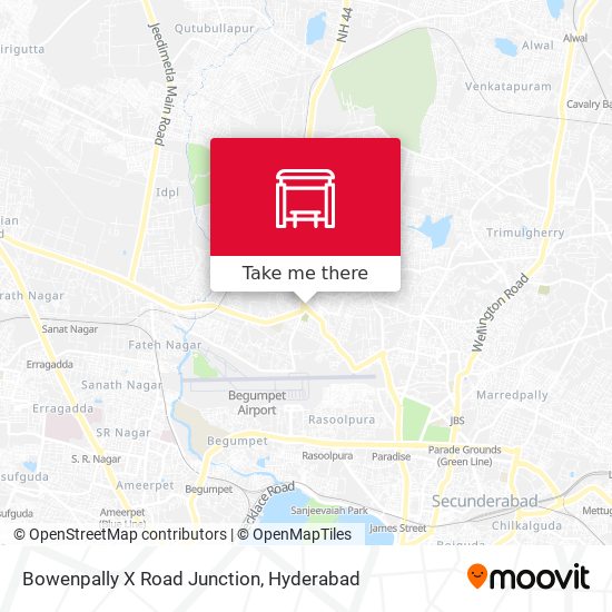 Bowenpally X Road Junction map