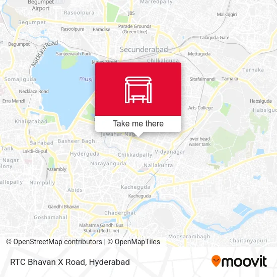 RTC Bhavan X Road map