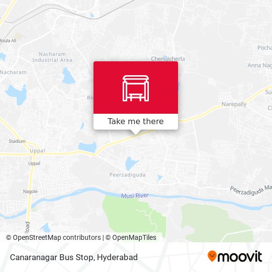 Canaranagar Bus Stop map