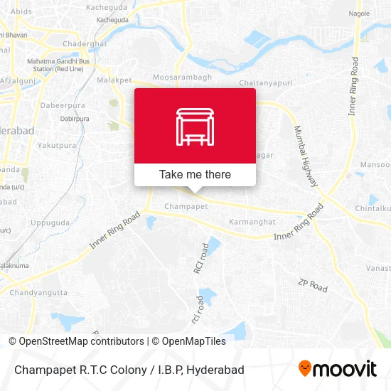 Champapet R.T.C Colony / I.B.P map
