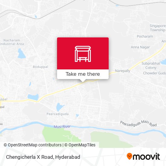 Chengicherla X Road map