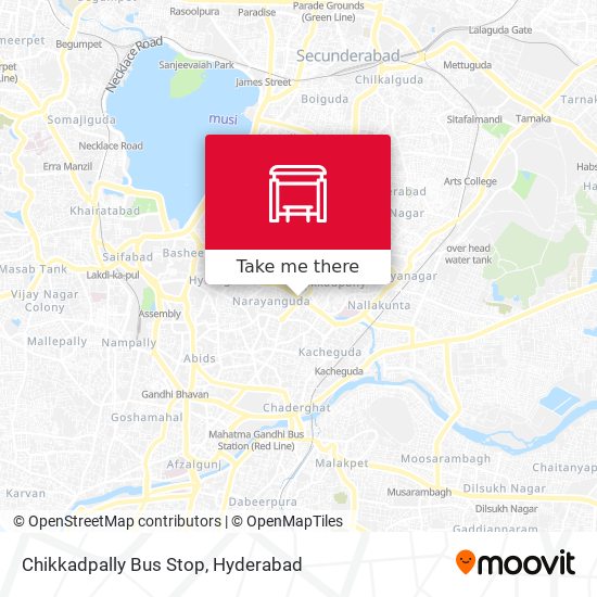Chikkadpally Bus Stop map