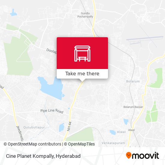 Cine Planet Kompally map