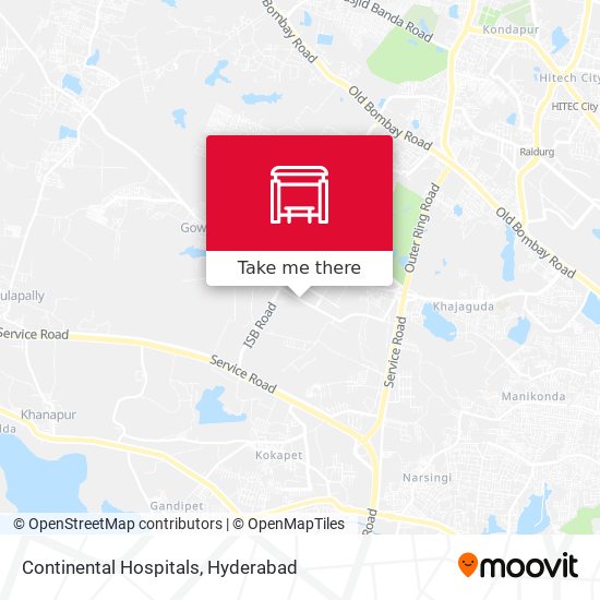 Continental Hospitals map