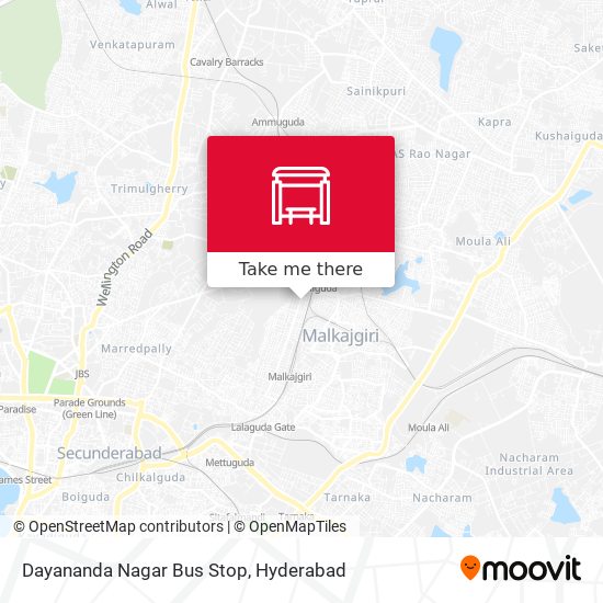 Dayananda Nagar Bus Stop map