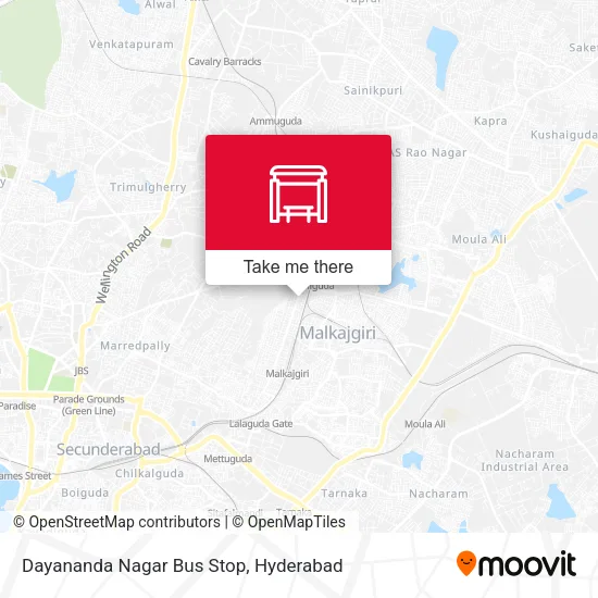 Dayananda Nagar Bus Stop map