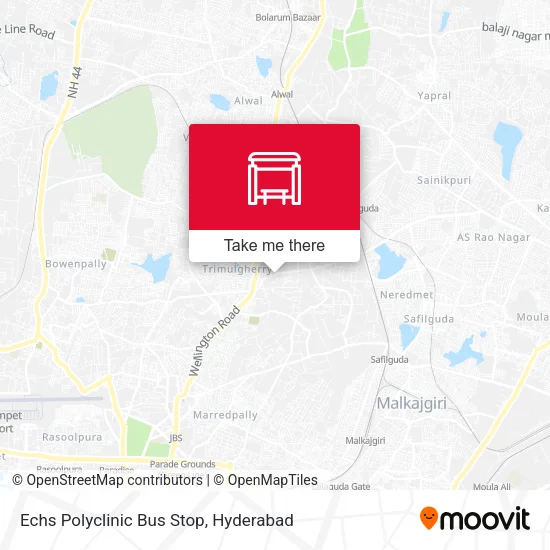 Echs Polyclinic Bus Stop map