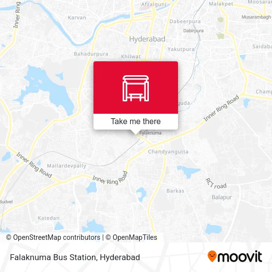 Falaknuma Bus Station map