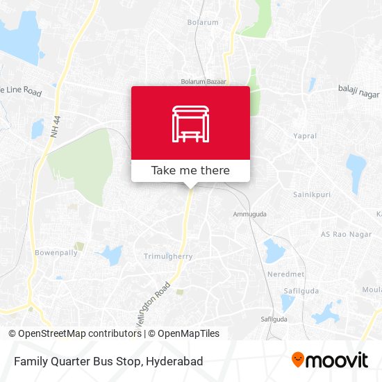 Family Quarter Bus Stop map