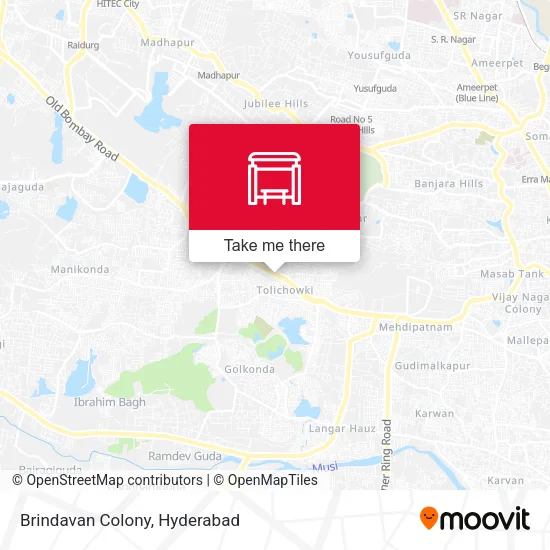 Brindavan Colony map