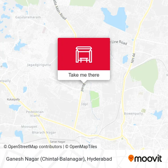 Ganesh Nagar (Chintal-Balanagar) map