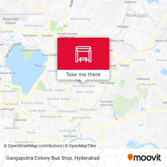 Gangaputra Colony Bus Stop map