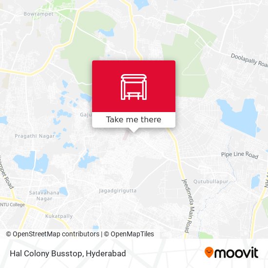 Hal Colony Busstop map