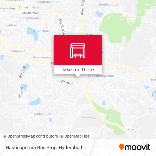 Hastinapuram Bus Stop map