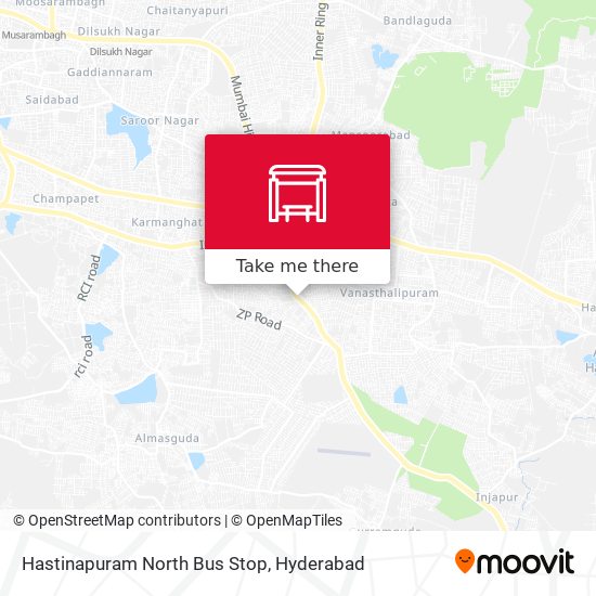 Hastinapuram North Bus Stop map