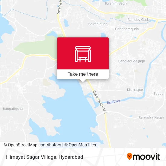 Himayat Sagar Village map