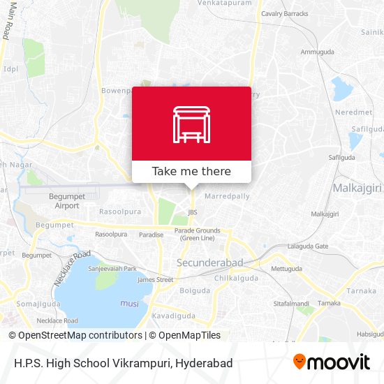 H.P.S. High School Vikrampuri map