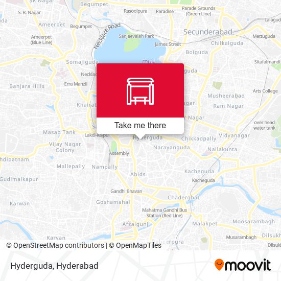 Hyderguda map