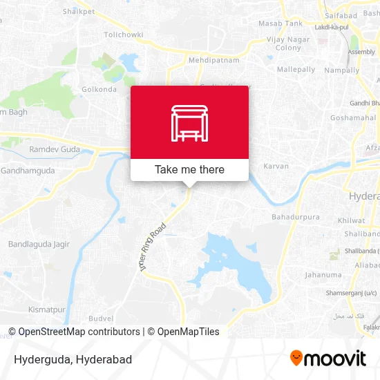 Hyderguda map