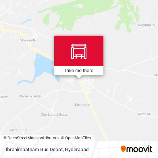 Ibrahimpatnam Bus Depot map