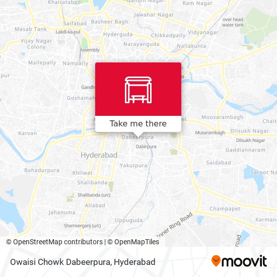 Owaisi Chowk Dabeerpura map