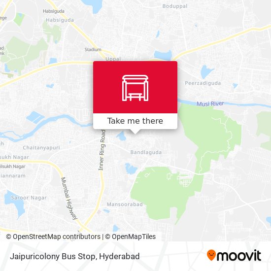 Jaipuricolony Bus Stop map