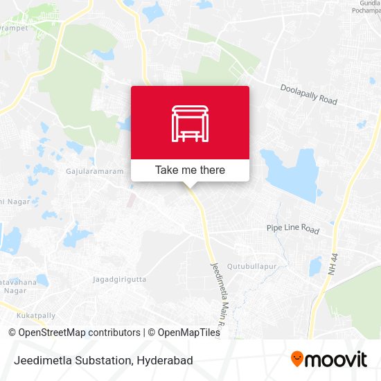 Jeedimetla Substation map