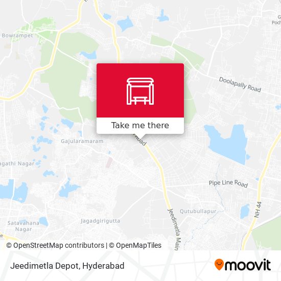 Jeedimetla Depot map