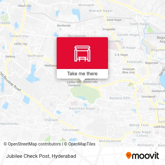 Jubilee Check Post map