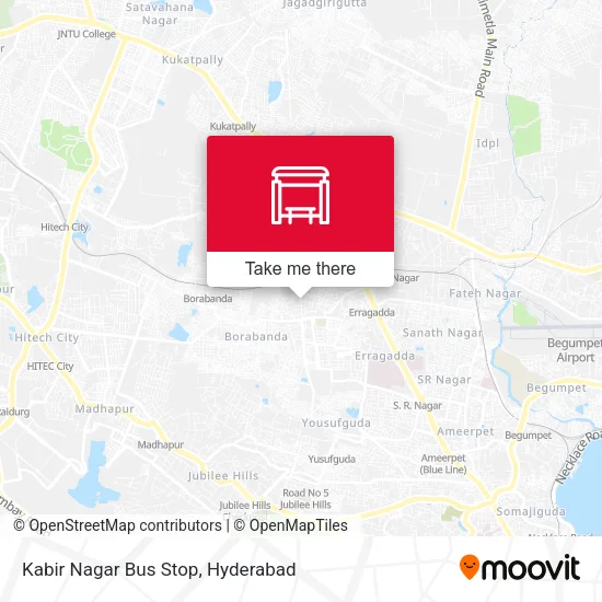 Kabir Nagar Bus Stop map