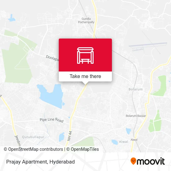 Prajay Apartment map