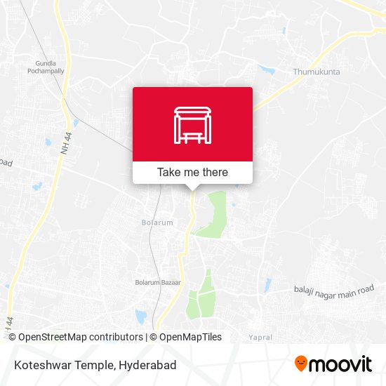 Koteshwar Temple map