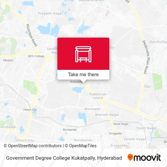Government Degree College Kukatpally map