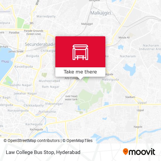 Law College Bus Stop map