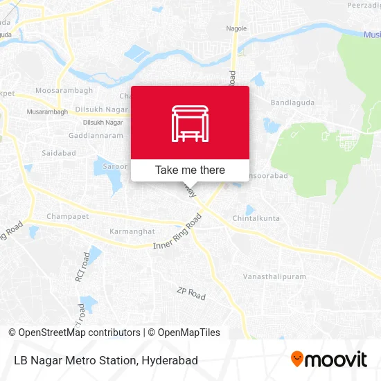 LB Nagar Metro Station map