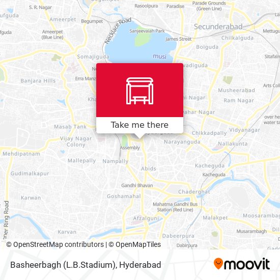 Basheerbagh (L.B.Stadium) map