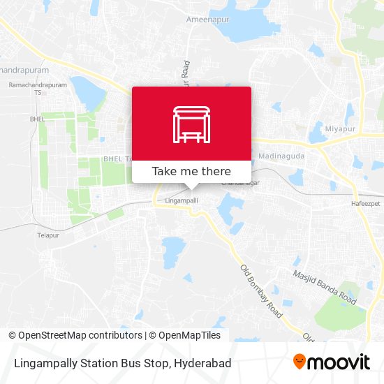 Lingampally Station Bus Stop map