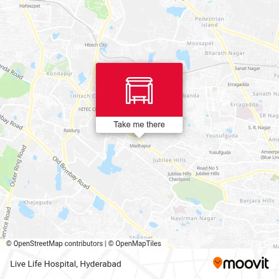 Live Life Hospital map